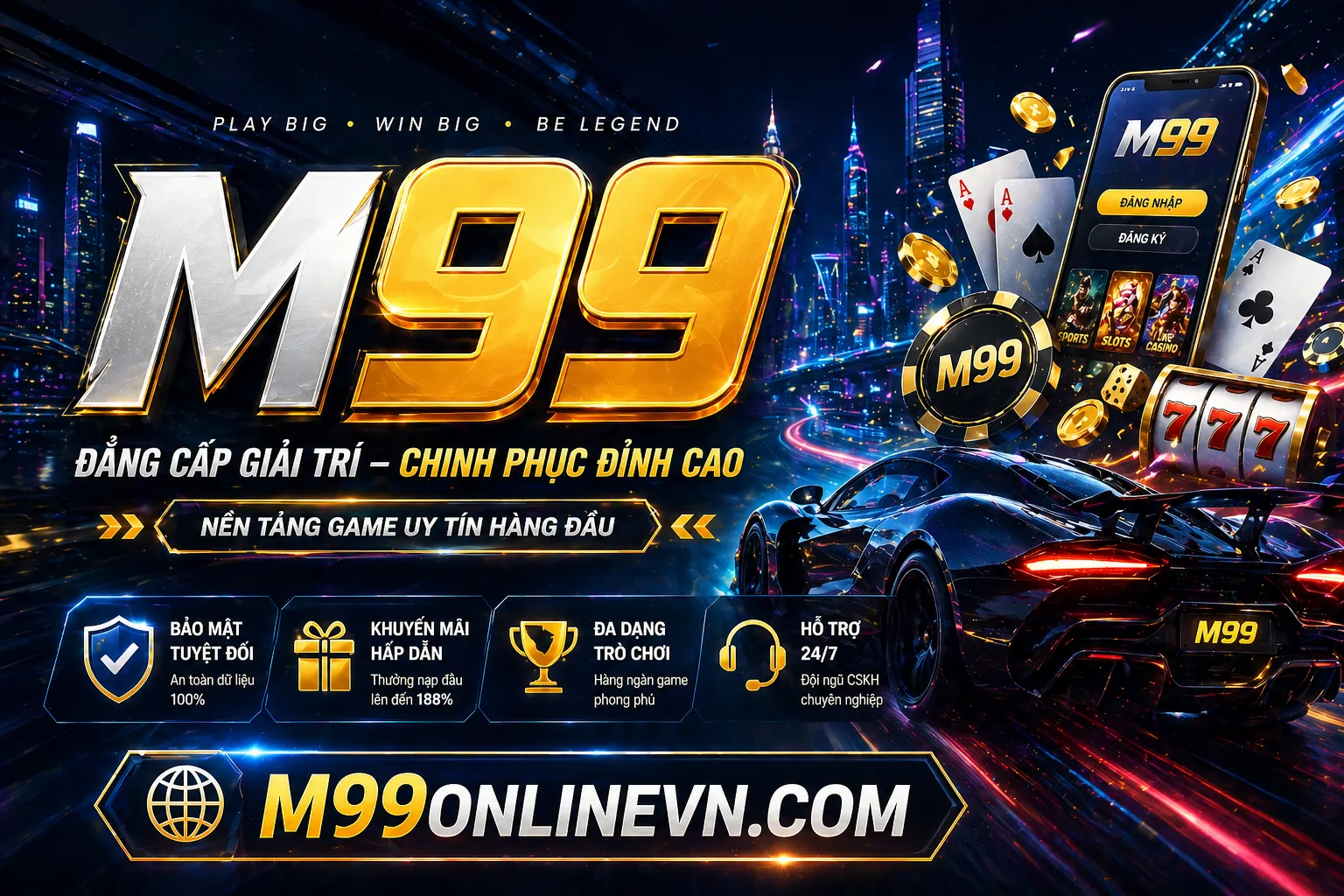 Biểu ngữ khuyến mãi hấp dẫn với tiền thưởng và quà tặng đặc biệt tại B99